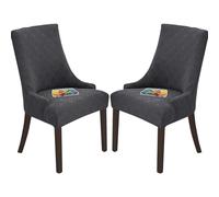 LuLobtg 2 Pcs Wingback Dining Chair Covers High Stretch Wing Chair Slipcover Chairs Protector Seat Cover Removable Wing Chairs Slipcovers for Dining Room Living Room Wedding Hotel Banquet Home Decor