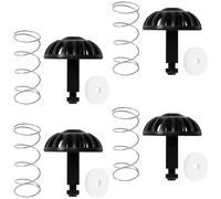 LuLobtg 4 Pcs Coffee Machine Brew Basket Spring Loaded Stopper Kits Replacement, Coffee Maker Parts, Coffee Brew Basket Accessory Suitable for Various Models