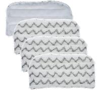 LuLobtg Steam Mop Pads, Washable Replacement Flat Steam Mop Head Cover, 31 x 17.5cm Reusable Dirt Grip Absorbing Steamer Pads Refill for Effective Cleaning Across Multiple Floor Types(4 Pack)