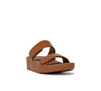 Fitflop Lulu Adjustable Leather Womens Sandals In Light Tan UK 3 - 8