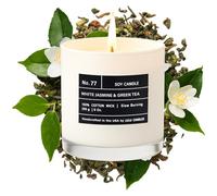 Lulu Candles | White Jasmine & Green Tea | Luxury Scented Soy Jar Candle | Hand Poured in The USA | Highly Scented & Long Lasting (9 Oz.)
