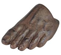 Lulu Decor, 100% Cast Iron Foot Door Stop, Antique Brown