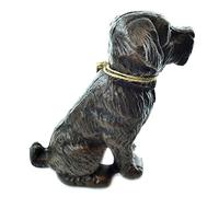 Lulu Decor, Cast Iron Decorative Dog Door Stopper, Doorstops, Sculpture, Dog Statue (Black 4.50 lbs)
