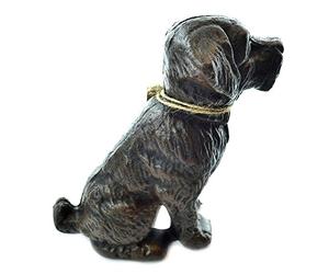 Lulu Decor, Cast Iron Decorative Dog Door Stopper, Doorstops, Sculpture, Dog Statue (Black 4.50 lbs)