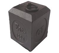 Lulu Decor Cast Iron Decorative Door Stop, 5 lbs Heavy Door Stopper, Elegant Door Weight for Home, Office, Kitchen, Patio, Securely Holding Doors Open (Square 5.20 lbs)