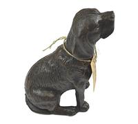 Lulu Decor, Cast Iron Dog Door Stopper, Doorstops, Sculpture, Dog Statue (Antique 4 lbs)