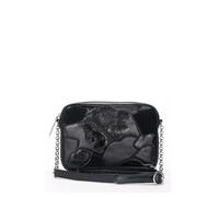 Lulu Guinness Black Patchwork Lips Small Leather Emily Bag