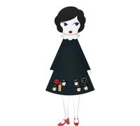 LULU GUINNESS Lulu Doll 8 Pin Badge Set