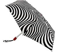 Lulu Guinness Tiny Folding Umbrella - Optical Stripe