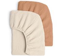 Lulu moon Muslin Crib Sheets - Fitted Crib Mattress Sheets for Boys and Girl - 28"x 52", 2 Pack
