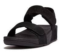 LULU SHIMMERLUX Ladies Adjustable Back-Strap Sandals Ladies All Black