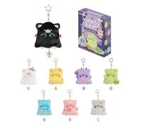 LuLu the Piggy Horror Story Series- Moody Boo Plush Keychain Blind Box 1PCS | Halloween Plush Doll Pendant, Cute Stuffed Animal themed Keychain, Bag Charm, Collectible Holiday Birthday Gift, Single Box