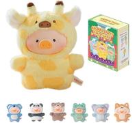 Lulu The Piggy Pig Animal Party Puppet Show Series Fingertip Plush Blind Box Figures Adorable Collectible Pendant for Bags & Keys.Plush Pendant Blind Box,Holiday Birthday Gifts,1 PC