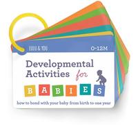 Lulu & You Baby Activity Cards - Playtime Ideas Focused on Development and Stimulation - Newborn Activities from Birth to 1 Year - 0-12 Months Old Must Haves - Baby Activity Book