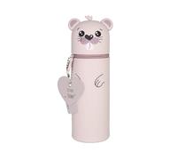 Lulubug Silicone Pencil Case, Beaver Toby, 6 x 6 x 18 cm, pencil case