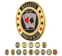 LuluCircle Poker Guard - Poker Card Protector with Weights and Plastic Case (Pocket Aces)