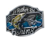 LuluCircle Western Belt Buckle Men, Fishing, Medium to Large