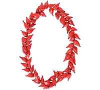 lulucrafded Ula fala Samoan Necklace Handmade from Natural Materials, Hawaiian Beach Decoration Necklace Holiday Accessories, M, Natural, No Gemstone