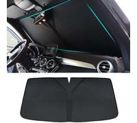 LUlude Car Front Window Sunshades for MAZDA Mazda 2 2014-2019, Foldable Windshield Sunshade for Sun Protection and Heat Insulation Block UV Ray