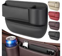 LUlude Car Seat Gap Organiser for BMW 5 Series 2021-2022, Multi-Function Car Seat Console Side Pocket Storage Box,Dirt-Repellent and Easy to Clean