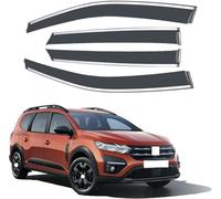 LUlude Car Wind Deflectors for Dacia Jogger 2022-2023, Keep Your Car Ventilated In Rain, Reduce Wind Turbulence, Enhance Driving