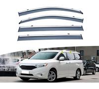 LUlude Car Wind Deflectors for Nissan Quest 2004-2018, Keep Your Car Ventilated In Rain, Reduce Wind Turbulence, Enhance Driving