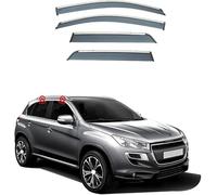 LUlude Car Wind Deflectors for Peugeot 4008 2012 2013 2014 2015 2016 2017, Keep Your Car Ventilated In Rain, Reduce Wind Turbulence, Enhance Driving