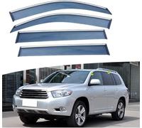 LUlude Car Wind Deflectors for Toyota Highlander 2009-2014, Keep Your Car Ventilated In Rain, Reduce Wind Turbulence, Enhance Driving