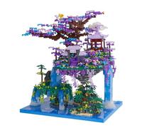 LULUFUN Architecture Building Blocks, Cherry Blossom Tree House Block Sets, Mini Building Blocks Kits,Toy Gifts for Children and Adults (4574 Pieces)