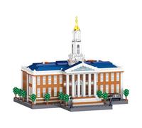 LULUFUN Architecture Building Brick Set, World Famous Business School Building Toy, Architectural Model Toys Gifts for Kid and Adult