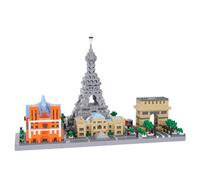 LULUFUN Architecture France Skylines Building Block Set, 2462 Pieces, Ages 15+