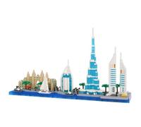 LULUFUN Building Blocks Set, Architecture Dubai Skylines Building Kit, Mini Building Kit for Adults, Toy Gifts for Birthday, Christmas, New Year, 2220 Pieces