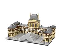 LULUFUN Louvre Architecture Model Building Blocks Kit