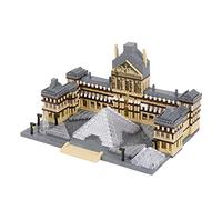 LULUFUN Louvre Building Block Set Age 14+, World Famous Architecture Model Toys, Micro Mini Blocks Kit for Hobbyists, Gift for Adults and Children 3377pcs