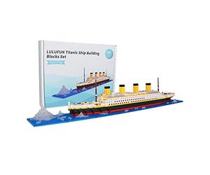 LULUFUN Titanic Ship Model Building Block Set, DIY Nano Micro Building Blocks Toys,Educational Toy, Gift for Adults and Children(1860 pcs)
