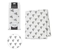 Lulujo Bamboo Swaddle Blanket, Hearts