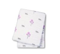 Lulujo Cotton Muslin Wrap (Hippos/Pink Tree)