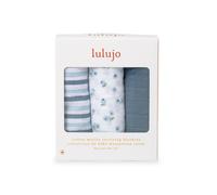 Lulujo Mini Muslin Cloths- Blueberries 3pk Lulujo Multicolor