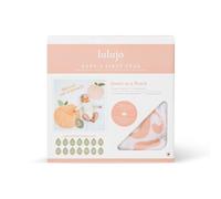 Lulujo Single Cotton Swaddle & Cards Gift Set- Sweet as a Peach | Size: 0-12 m Lulujo Multicolor 0-12 m