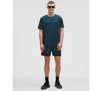 lululemon - Men's Fast and Free Lined Running Shorts - 5" - Color Blue/Grey - Size Large