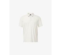 Lululemon Mens Lululemon Logo Sport Short-Sleeve Stretch-Woven Polo T-Shirt Bone XL