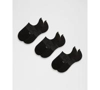 lululemon - Unisex Power Stride No-Show Socks 3 Pack - Color Black - Size Medium