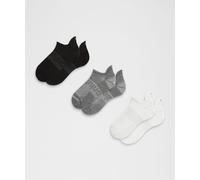 lululemon - Unisex Power Stride Tab Socks 3 Pack - Color White/Grey/Black - Size Medium