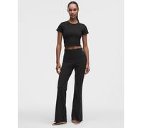 lululemon - Women's Align High-Rise Lettuce-Hem Flared Pants - Color Black - Size 6