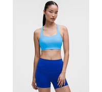 lululemon - Women's All-Time Hero Ribbed Sports Bra Medium Support, B/C Cup - Color Blue - Size Large