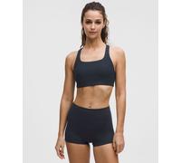 lululemon - Women's All-Time Hero Ribbed Sports Bra Medium Support, B/C Cup - Color Blue - Size Large