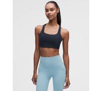 lululemon - Women's All-Time Hero Sports Bra Medium Support, B/C Cup - Color Blue - Size Large