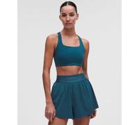 lululemon - Women's All-Time Hero Sports Bra Medium Support, B/C Cup - Color Blue - Size Large