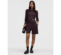 lululemon - Women's BeCalm Mid-Rise Bermuda Shorts - Color Black/Purple - Size 6