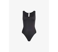 Lululemon Womens Black Wundermost Square-neck Stretch-woven Bodysuit Xs